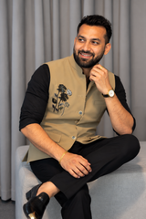 Premium Beige Nehru Koti for Men