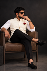 Premium Ivory Classic Nehru Koti for Men
